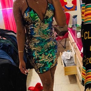 Sequin mini dress